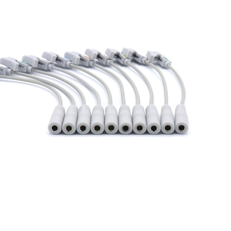 4.0 Banana Pinch EKG Makinesi Aksesuarları Adaptör Kablosu SK40BP için pratik