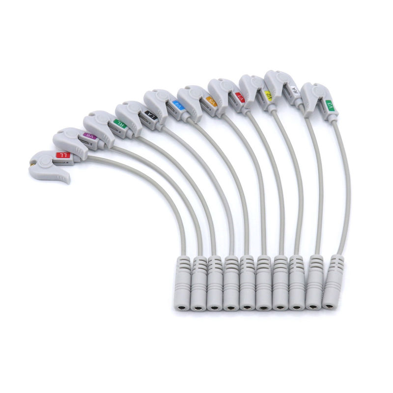 4.0 Banana Pinch EKG Makinesi Aksesuarları Adaptör Kablosu SK40BP için pratik