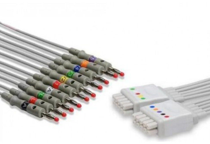 GE Marquette EKG Kablosu 10 Leads Gri Renk Uygun Sabit