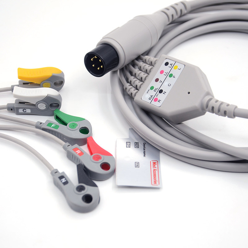 Mindray Portable Spo2 Probe Sensor Yuvarlak Bağlantı Pulse Oximeter Kablo