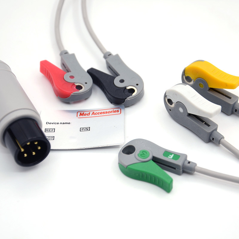 Mindray Portable Spo2 Probe Sensor Yuvarlak Bağlantı Pulse Oximeter Kablo