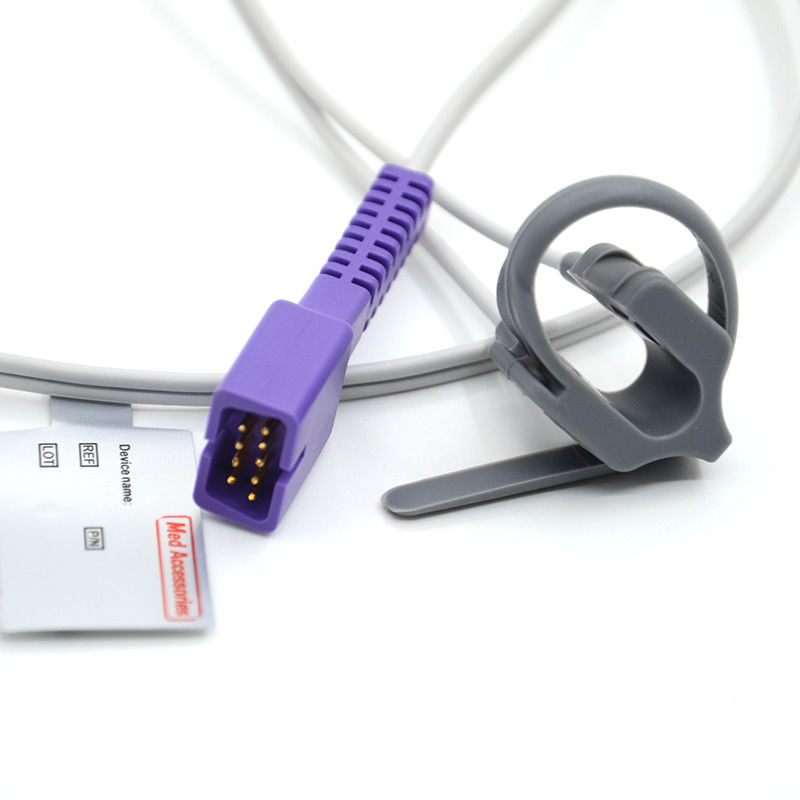 Yeni doğan hasta Nellcor için uyumludur Tekrar kullanılabilir oksimeter Spo2 Sensör 9 Pin Multi fonksiyonlu