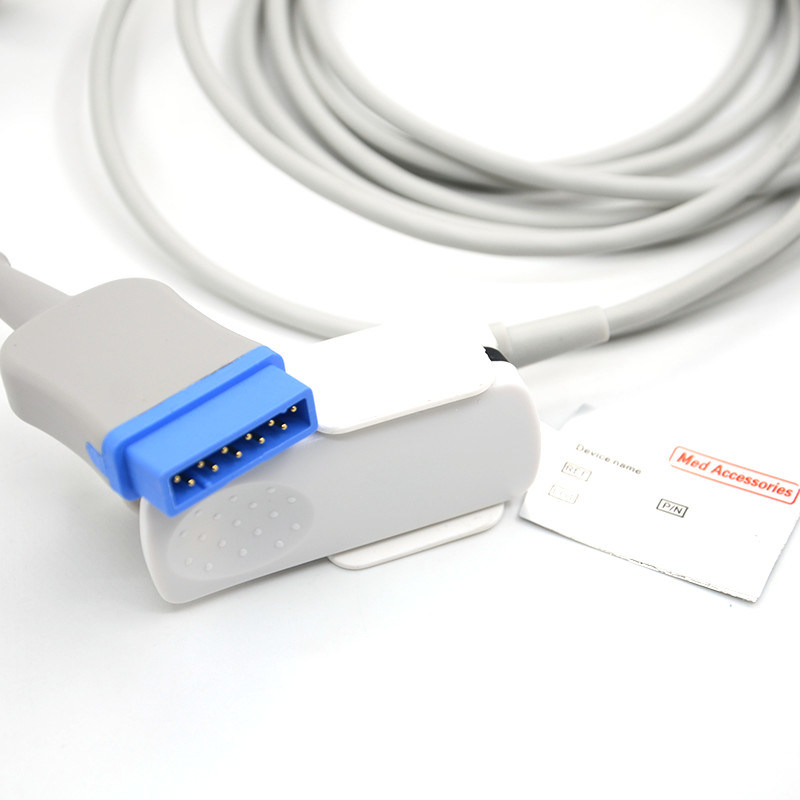 Tekrar kullanılabilir Dash 2000/3000 Uyumlu GE 11Pin Solar 8000/8000M Yetişkin Parmak Klip Monitörü Sensörü SpO2 Kablo