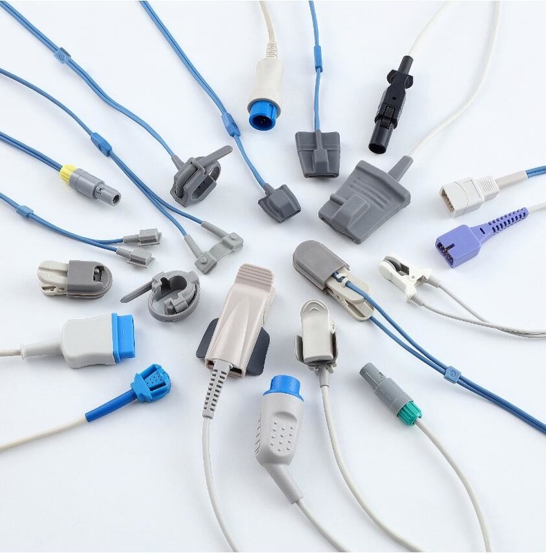 Tekrar kullanılabilir Dash 2000/3000 Uyumlu GE 11Pin Solar 8000/8000M Yetişkin Parmak Klip Monitörü Sensörü SpO2 Kablo