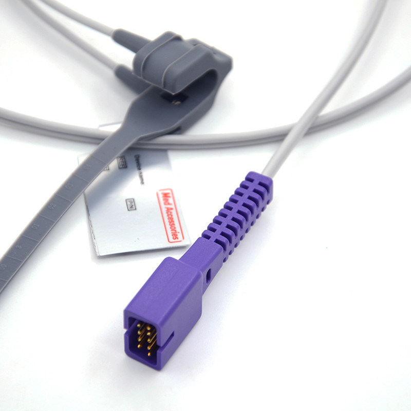 Yenidoğan hasta kullanımı Nellcor için uyumludur tekrar kullanılabilir Oximeter 9 pin Uyumludur Nellcor Spo2 Sensörü