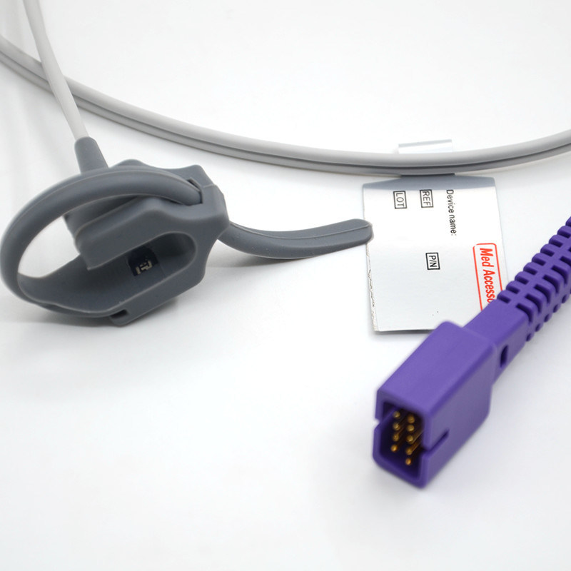 Yenidoğan hasta kullanımı Nellcor için uyumludur tekrar kullanılabilir Oximeter 9 pin Uyumludur Nellcor Spo2 Sensörü
