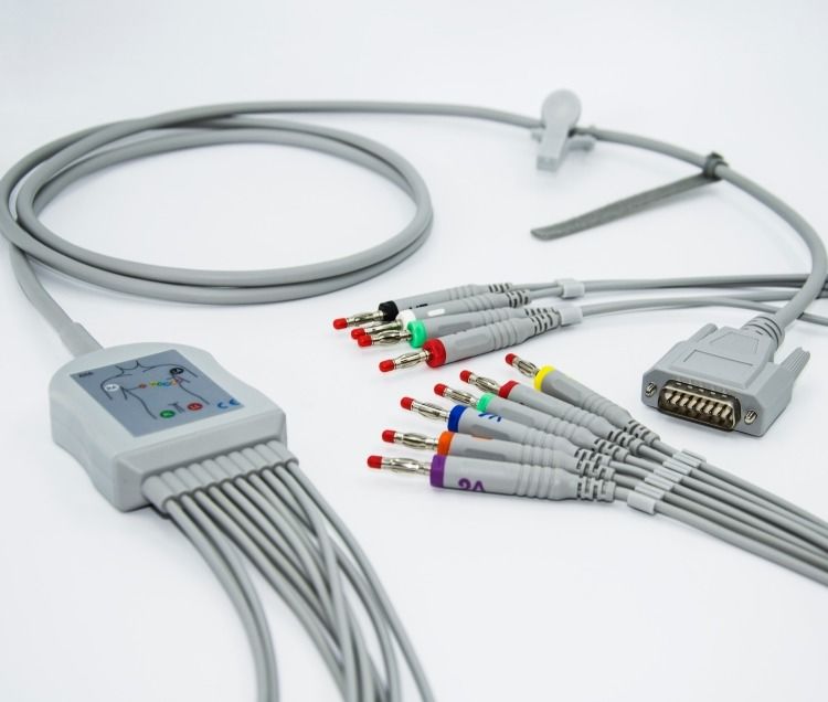 Mortara Banana Plug EKG Kablo Set 3.0 Kablo Çapı Hasta Monitörü Aksesuarı