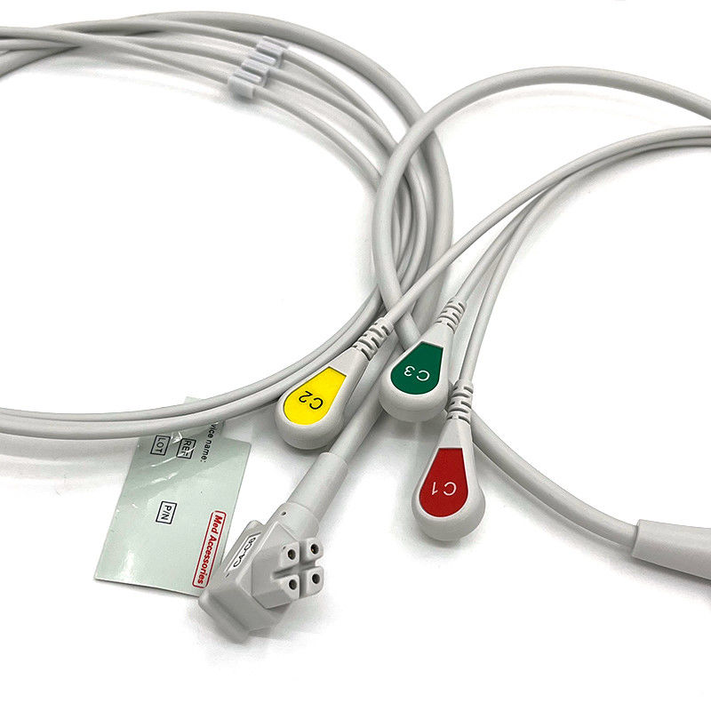 PH 10lead TC30 LEAD WIRES EKG Monitor Kablo Gri Renk Lateks Serbest Çok fonksiyonlu