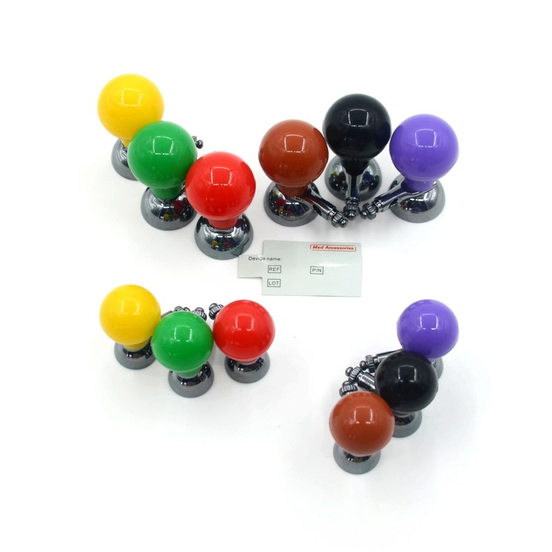 ISO13485 Yetişkin Pediatrik EKG Elektrot Emme Topu Döşeli Çok Renkli Evrensel 6 adet/kutusu