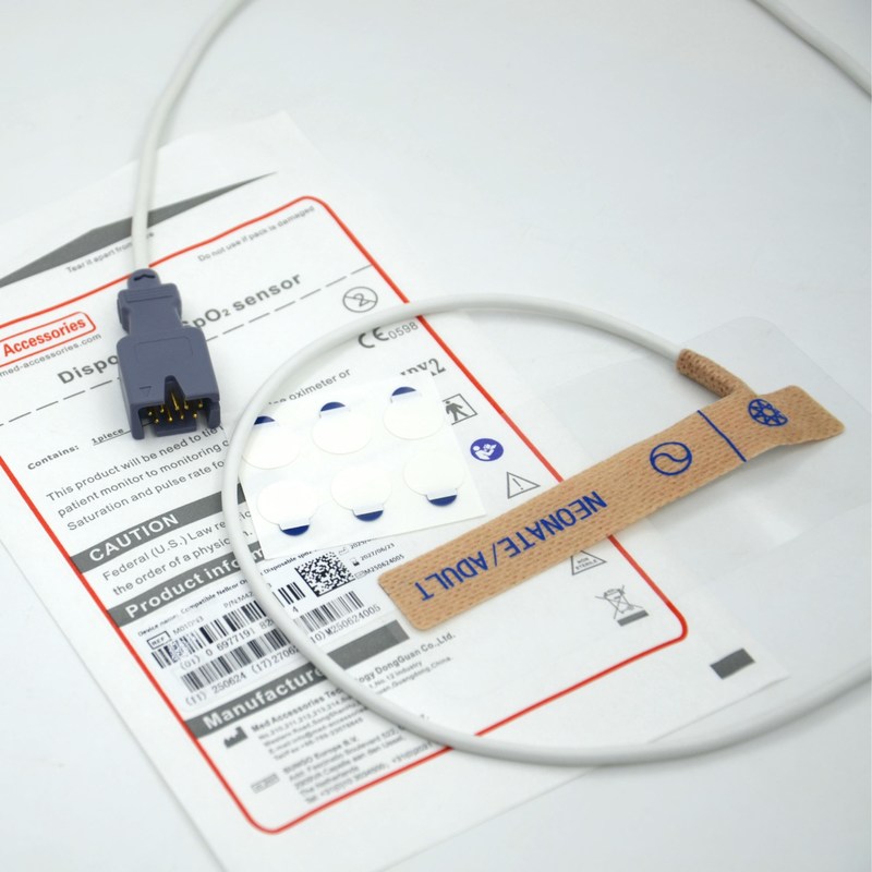 Tıbbi Aksesuarlar Tedarikçisi Uyumlu Masim 2329 Yeni Doğan/Yetişkin 9pin Tek kullanımlık SpO2 Sensörü