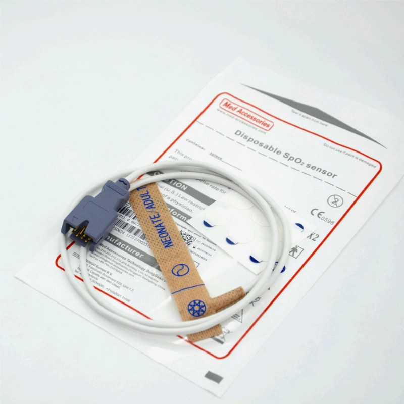 Tıbbi Aksesuarlar Tedarikçisi Uyumlu Masim 2329 Yeni Doğan/Yetişkin 9pin Tek kullanımlık SpO2 Sensörü