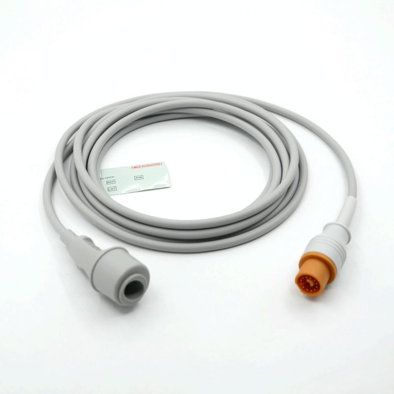 Tıbbi Monitör Aksesuarı Pratik Gri Renk Uyumlu Fukuda To Edward Çok Fonksiyonlu IBP Kablosu