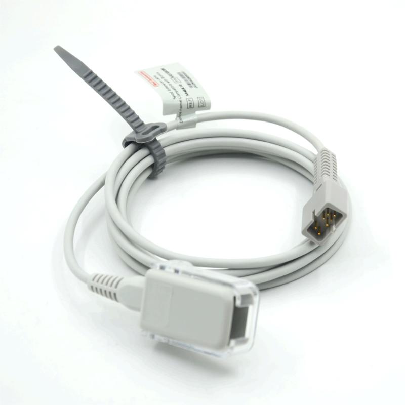 Tıbbi Monitör Uyumlu Biyonik Nellcor SpO2 Adaptör Kablosu Spo2 Uzatma Kablosu