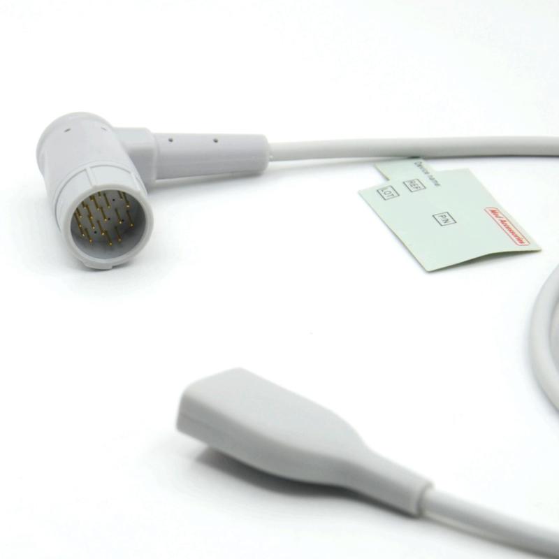 Tıbbi Aksesuar Philips ile M SpO2 Adaptör Kablosu uyumlu TPU Spo2 Uzantı Kablosu