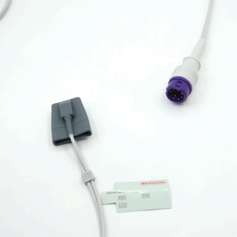 Uyumlu Mindray Epm15 Yeniden Kullanılabilir Pediatrik Yumuşak Üretici Monitör Aksesuarları SpO2 Sensörü